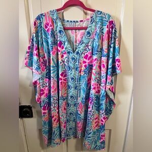 Lilly Pulitzer Skyla swim coverup Caftan size Large